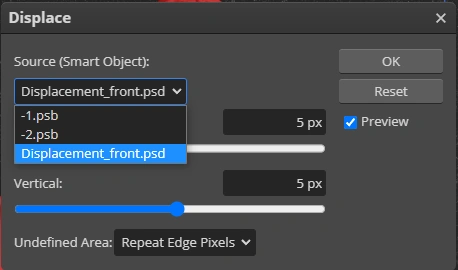 displacement map source